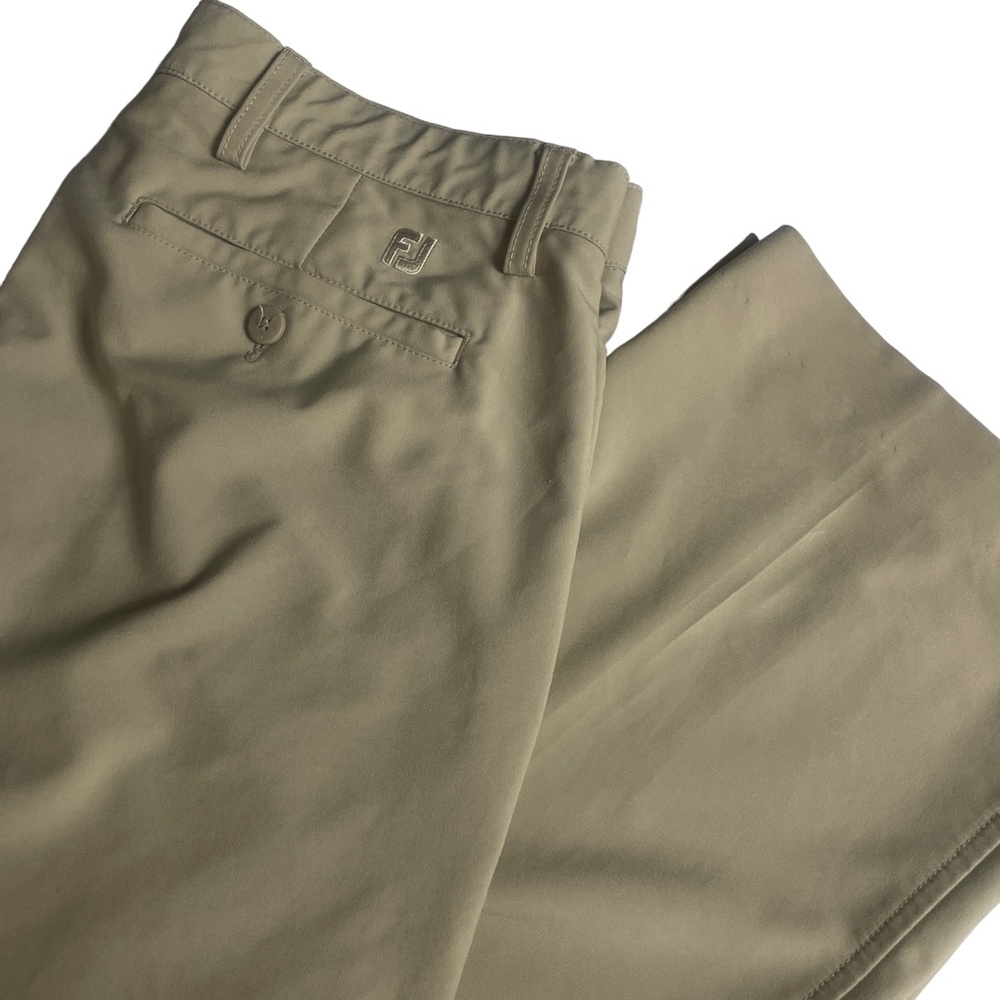FootJoy 34 x 32 Men's Beige Golf Pants‎ Pockets Missing Rear Button